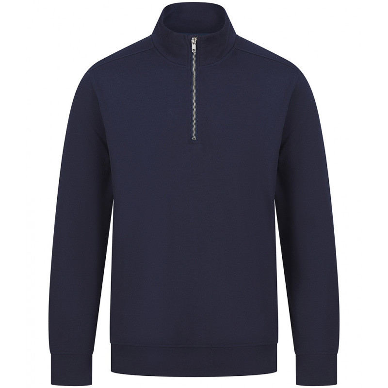 Henbury Unisex Sustainable 1/4 Zip Sweatshirt