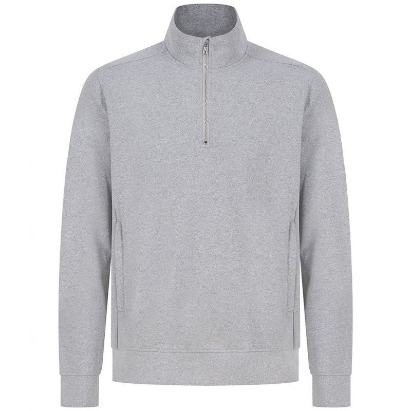 Henbury Unisex Sustainable 1/4 Zip Sweatshirt
