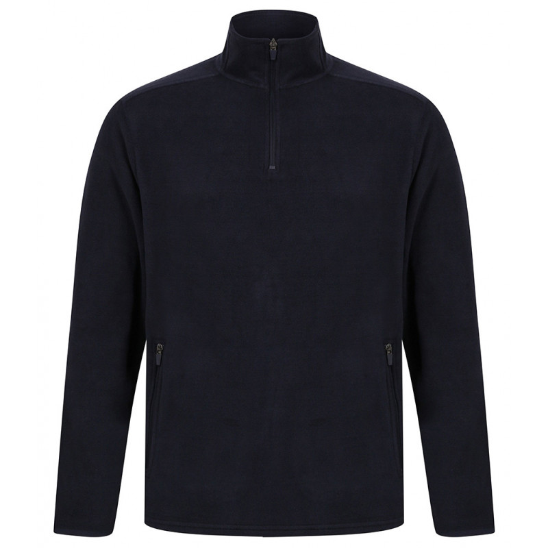 Henbury Zip Neck Micro Fleece
