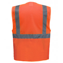 Yoko Hi-Vis Top Cool Open Mesh Executive Waistcoat