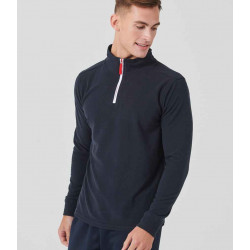 Finden + Hales Zip Neck Piped Micro Fleece