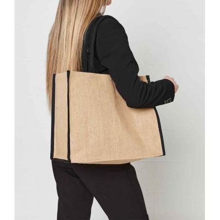 Brand Lab Jute Tipped Shopper