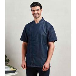 Premier Short Sleeve Zipped Chef's Jacket