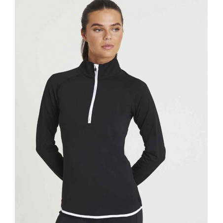 AWDis Ladies Cool Half Zip Sweat Top
