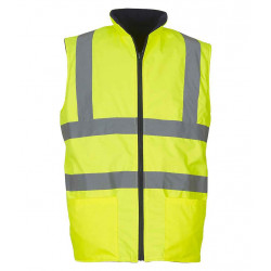 Yoko Hi-Vis Reversible Fleece Bodywarmer