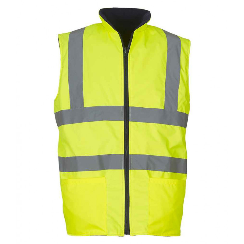 Yoko Hi-Vis Reversible Fleece Bodywarmer