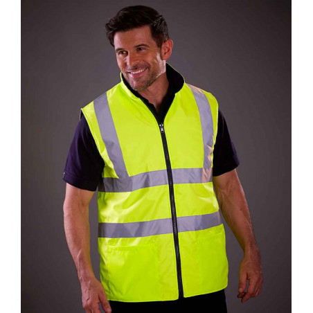 Yoko Hi-Vis Reversible Fleece Bodywarmer