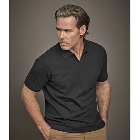 Tee Jays Luxury Stretch V Neck Polo Shirt