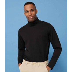 Henbury Long Sleeve Roll Neck Top