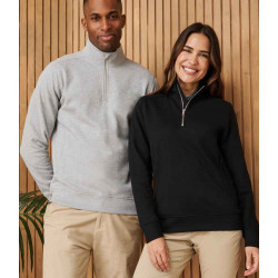 Henbury Unisex Sustainable 1/4 Zip Sweatshirt