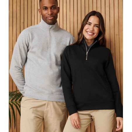 Henbury Unisex Sustainable 1/4 Zip Sweatshirt