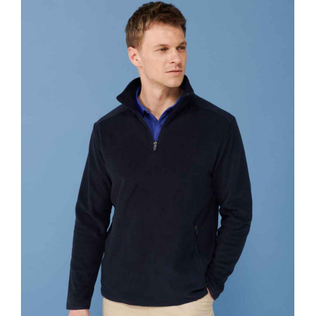 Henbury Zip Neck Micro Fleece