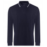 AWDis Long Sleeve Tipped 100 Polo Shirt