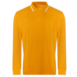 AWDis Long Sleeve Tipped 100 Polo Shirt