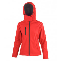 Result Core Ladies Hooded Soft Shell Jacket