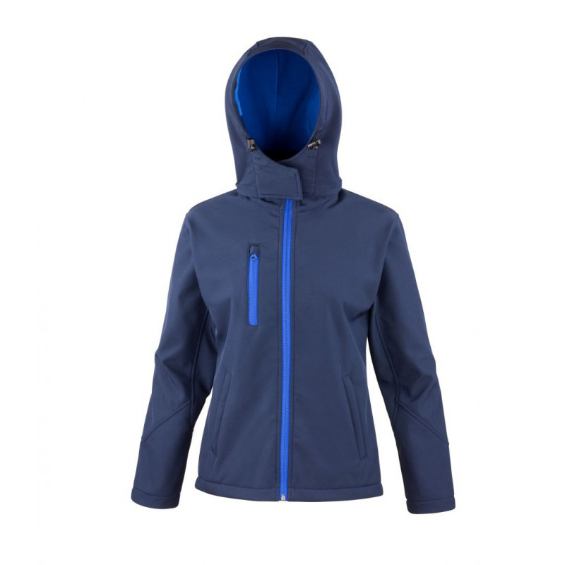 Result Core Ladies Hooded Soft Shell Jacket