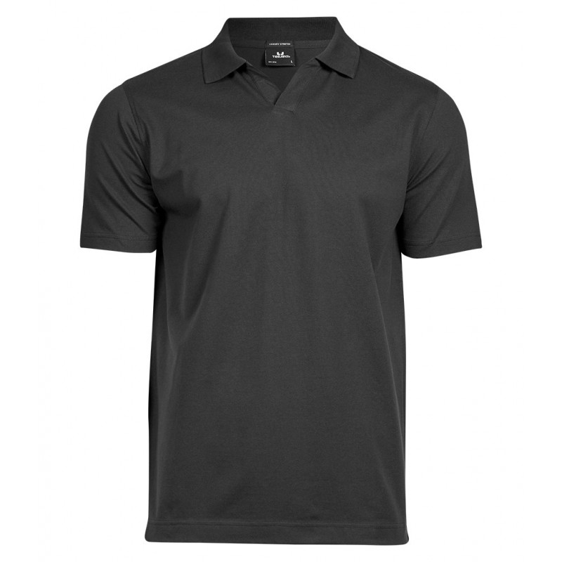 Tee Jays Luxury Stretch V Neck Polo Shirt