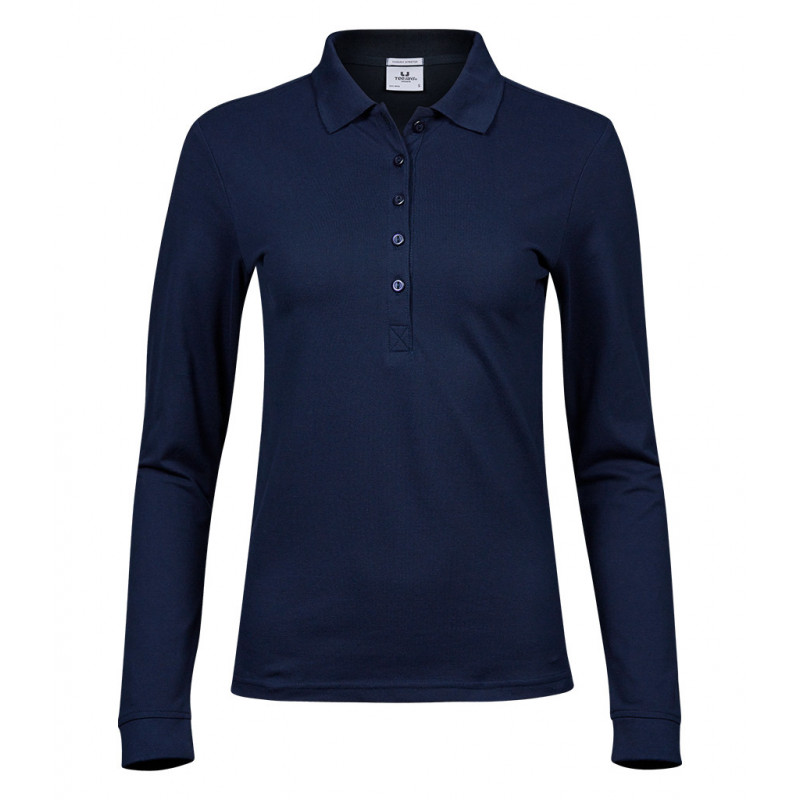 Tee Jays Ladies Luxury Stretch Long Sleeve Polo Shirt