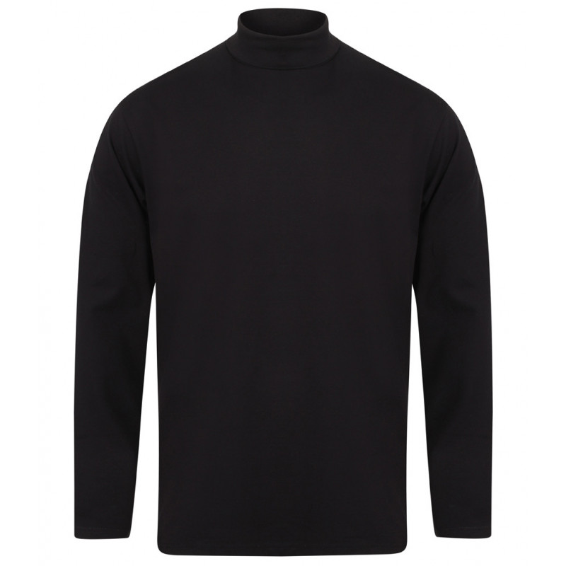 Henbury Long Sleeve Roll Neck Top