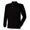 Henbury Long Sleeve Cotton Piqué Polo Shirt